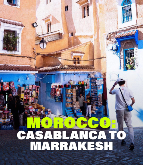 Morocco Casablanca to Marrakesh trip card Image