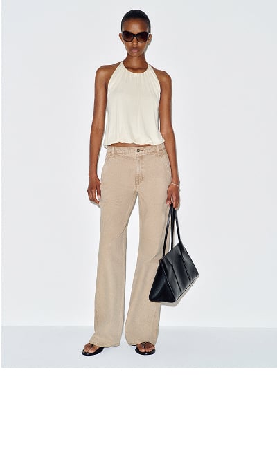 Diego Mid Rise Baggy Utility Jeans