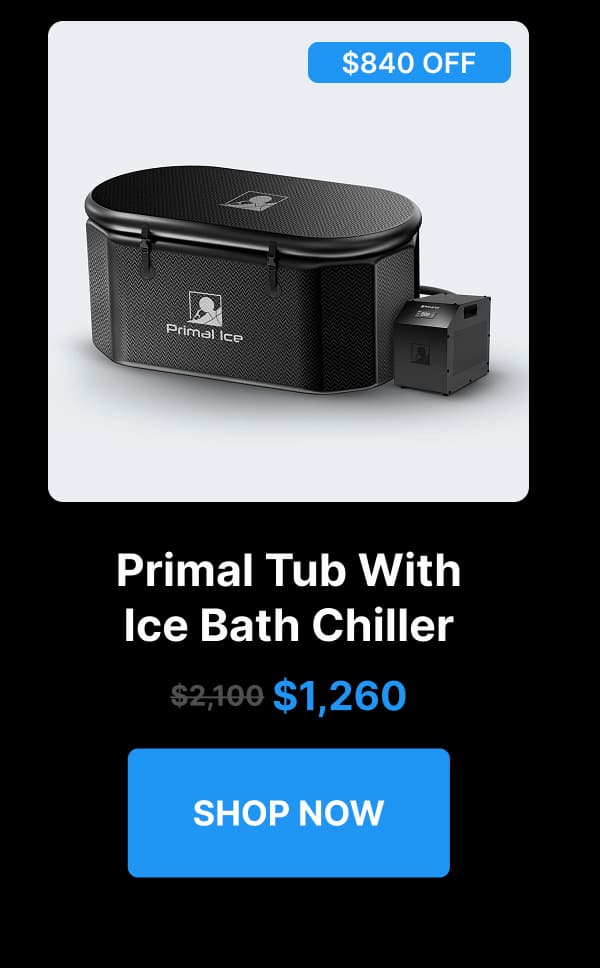 Primal Tub With Ice Bath Chiller