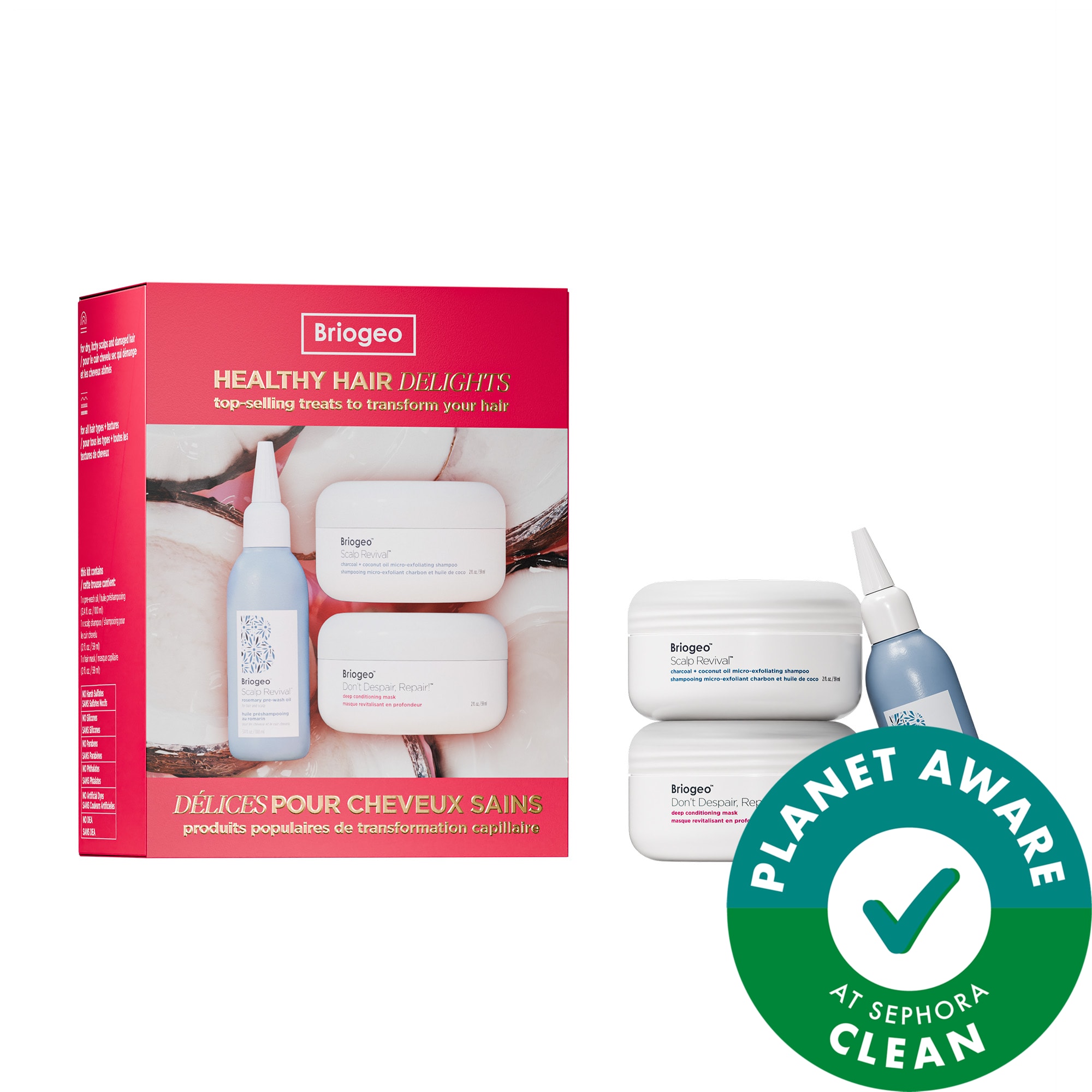Healthy Hair Delights Gift Set for Scalp-to-Strand Care