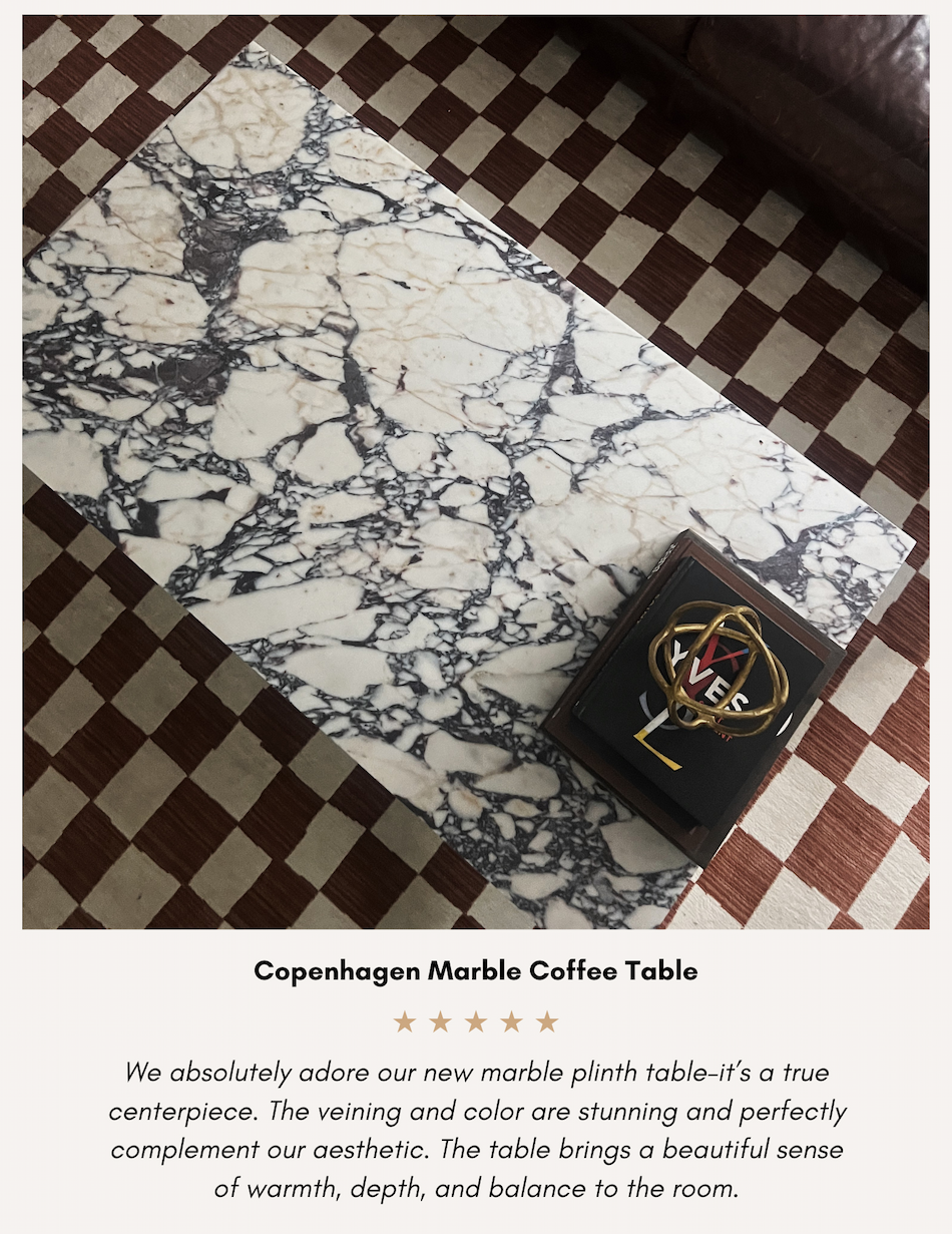 Copenhagen Marble Coffee Table