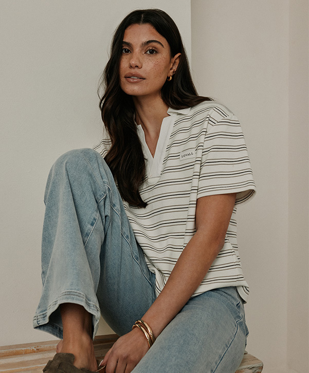 STRETCH WIDE LEG JEANS LIGHT BLEACH