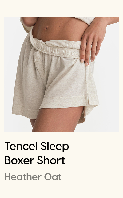 Tencel Sleep Boxer Short Heather Oat