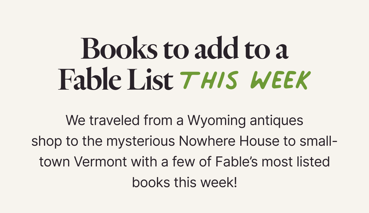 Books Most-Added to a Fable List this week
