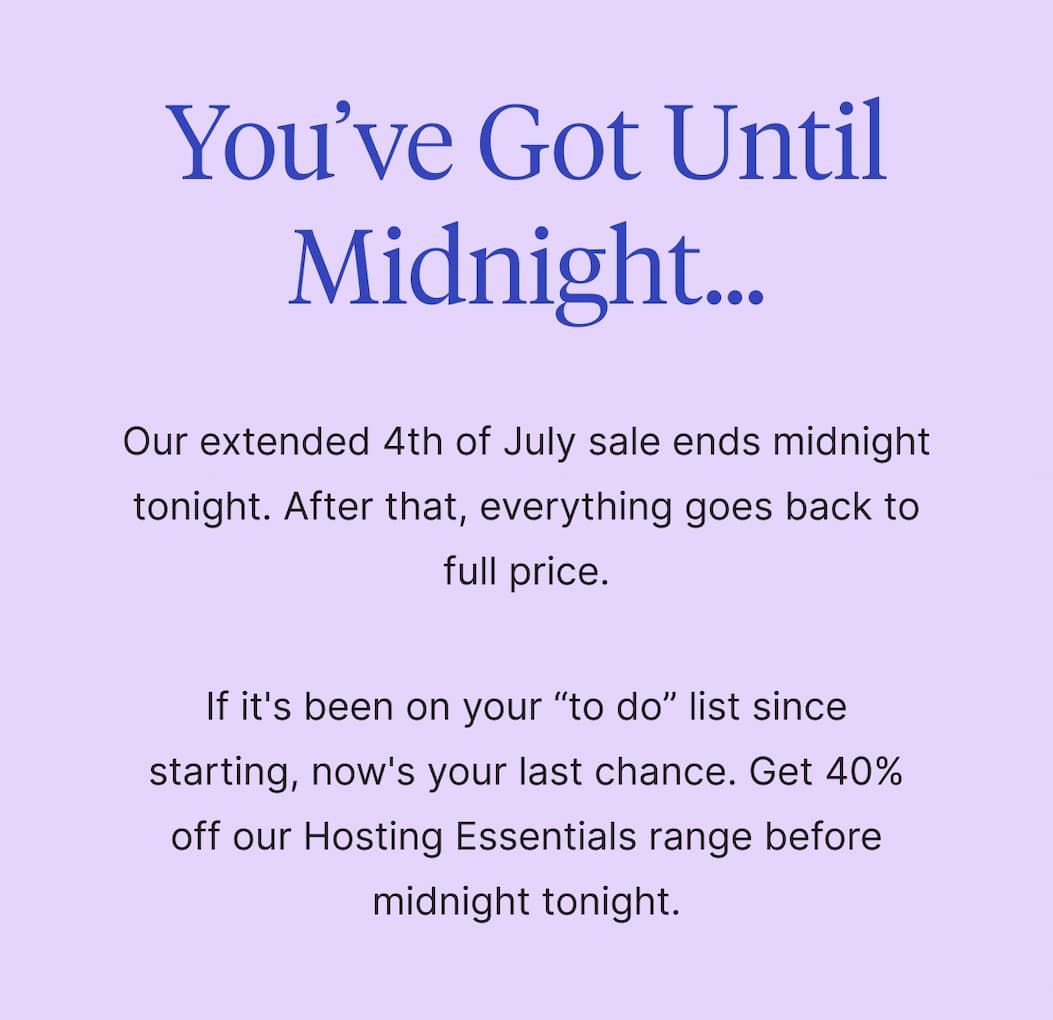 You've Got Until Midnight