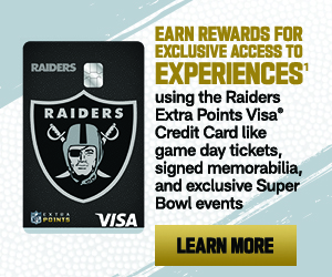 Raiders Extra Points Visa Credit Card | Learn More