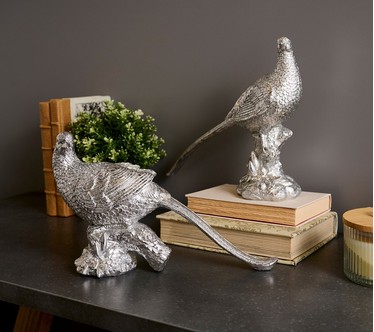 Hotel du Cobb Set of 2 Resin Pheasant Figurals by Dennis Basso