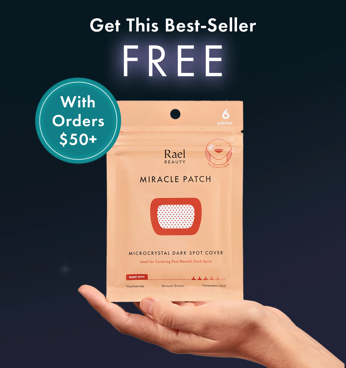 Free Microcrystal Dark Spot Cover with $50+ Orders
