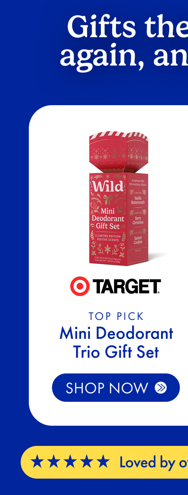 Top Pick: Mini Deodorant Trio Gift Set IN TARGET
