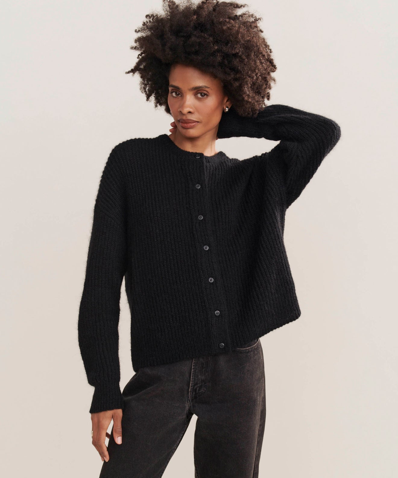 Image of Hayes Crewneck Cardigan