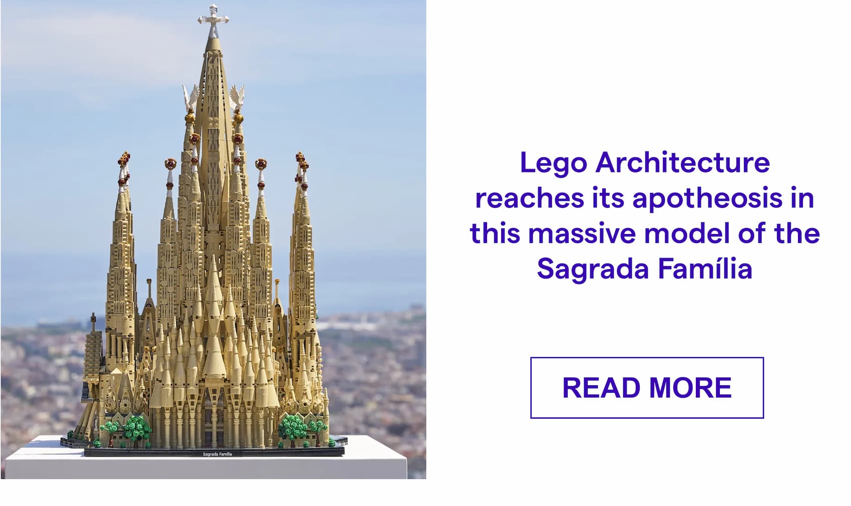 Lego Architecture reaches its apotheosis in this massive model of the Sagrada Família