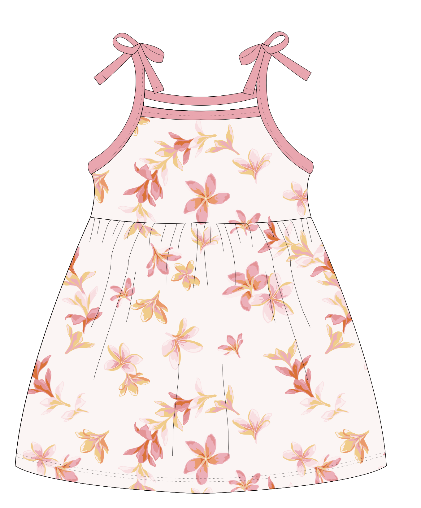 Image of Plumeria Honey Bamboo Dress
