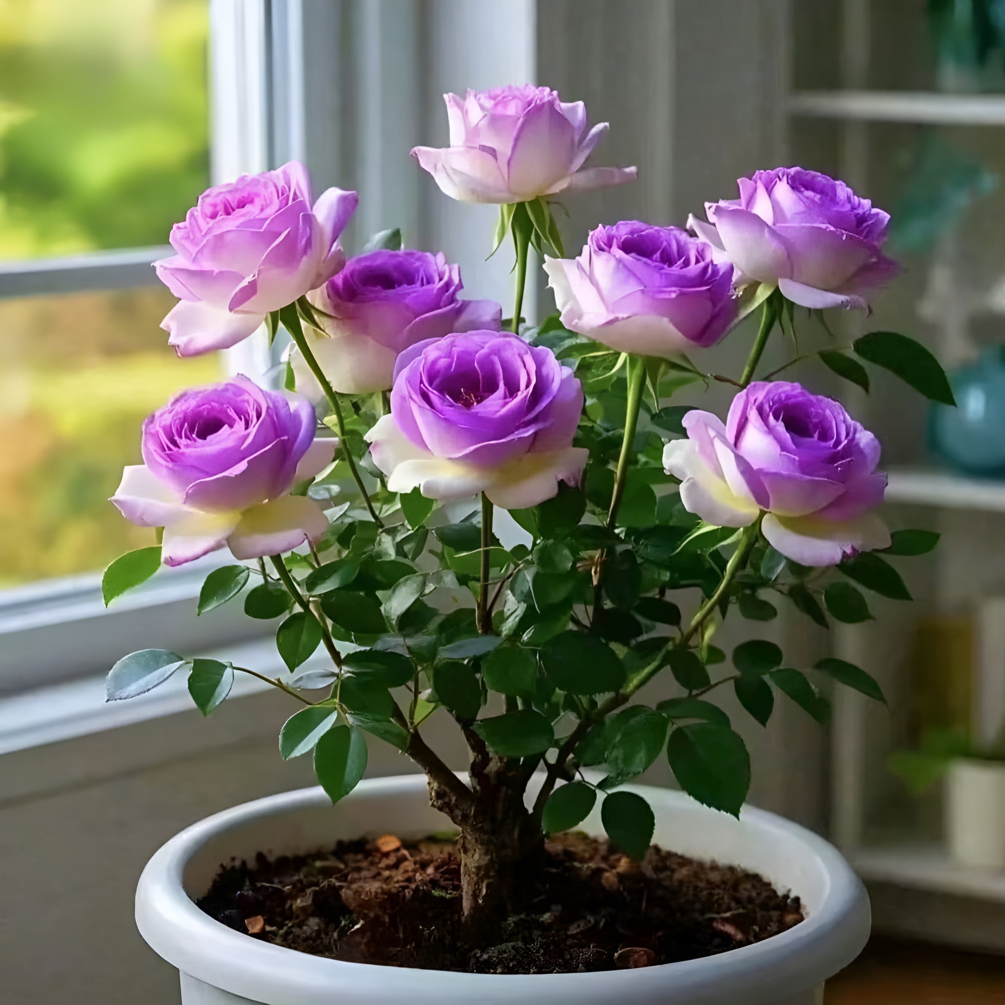 Image of 118 Pieces Heirloom Rose Potted Plant With Four Seasons Blooming