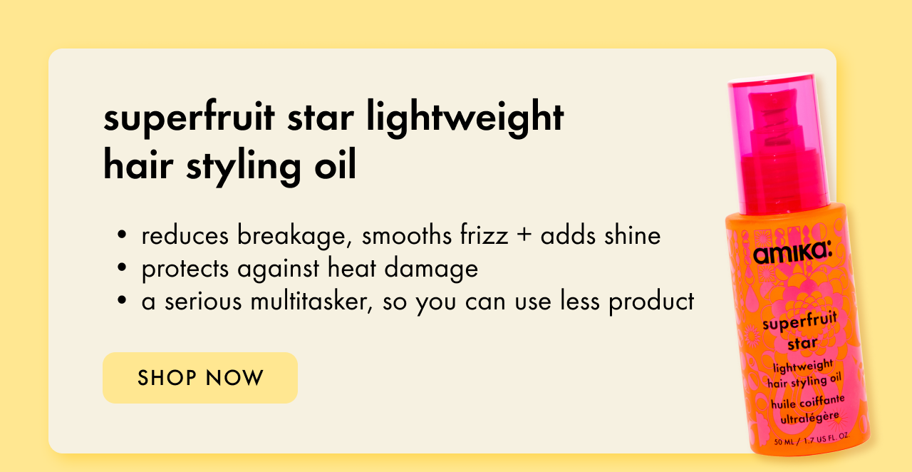 superfruit star lightweight hair styling + heat defense oil