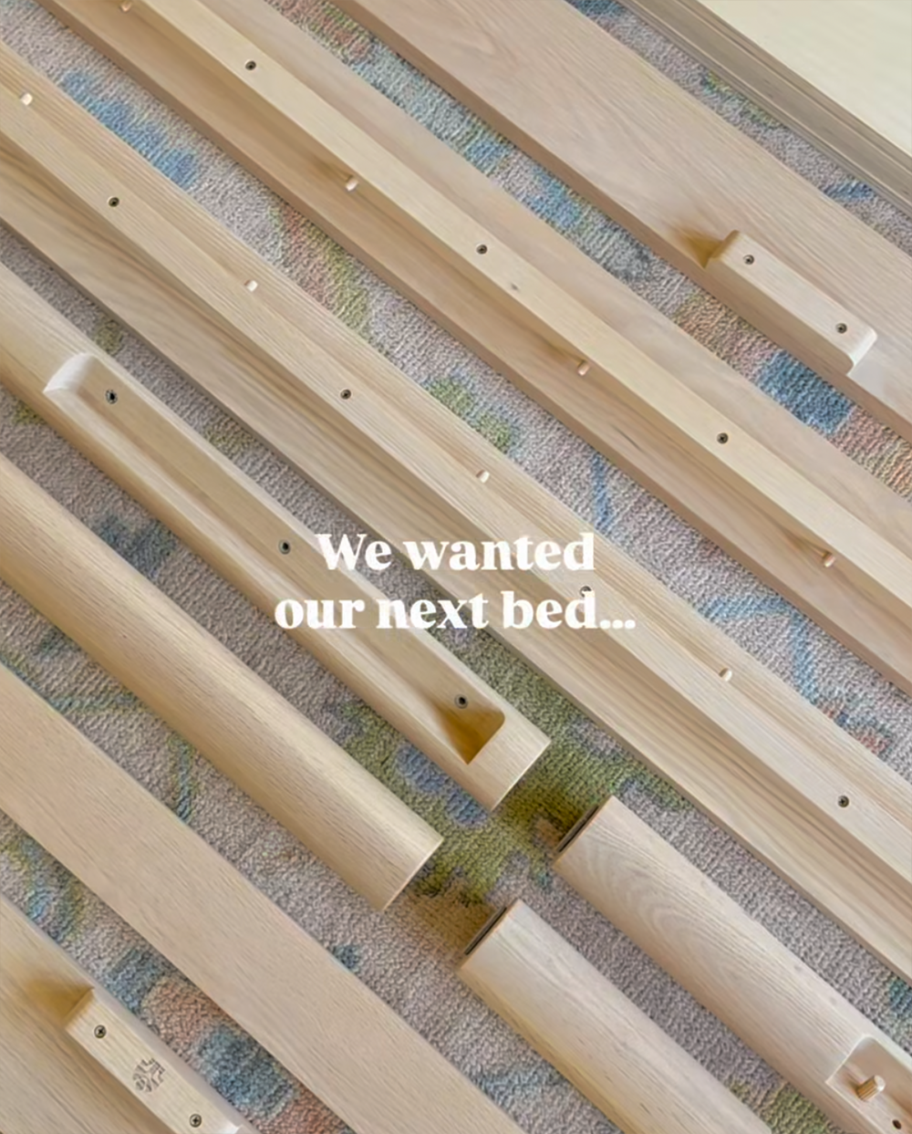 Keeps Oak Architect Bed Frame Assembly Pieces Natural