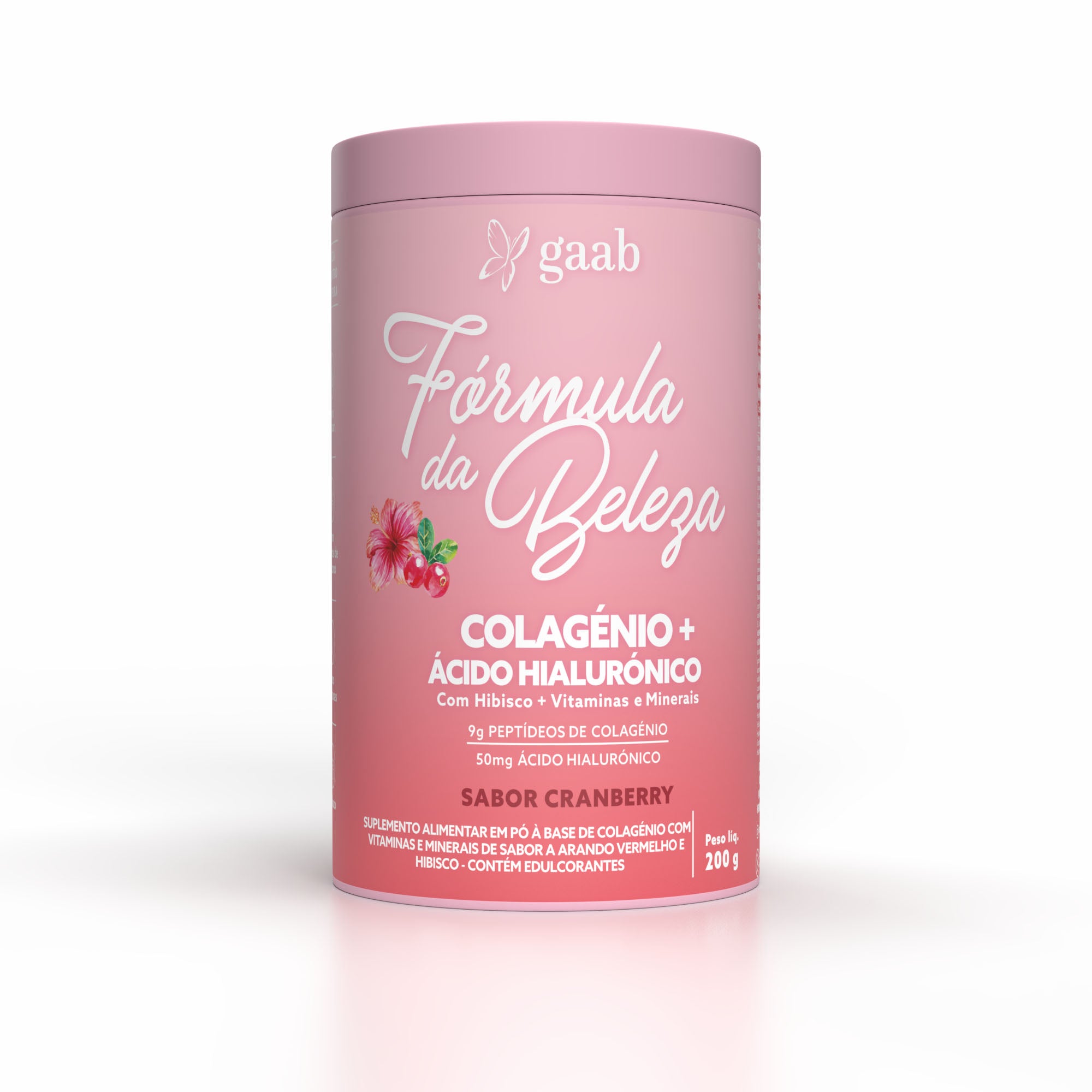 Image of Gaab Colagénio + Ácido Hialurónico Sabor a Cranberry