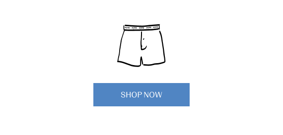 Drawing of boxers and then a blue Shop Now button