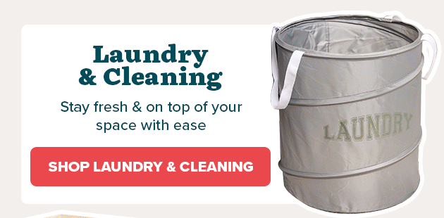 Laundry & Cleaning – Stay fresh and on top of your space with ease