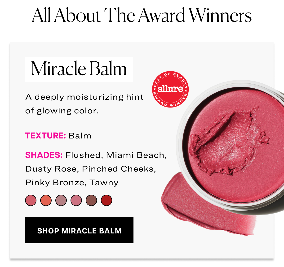 All About the Award Winners - Miracle Balm