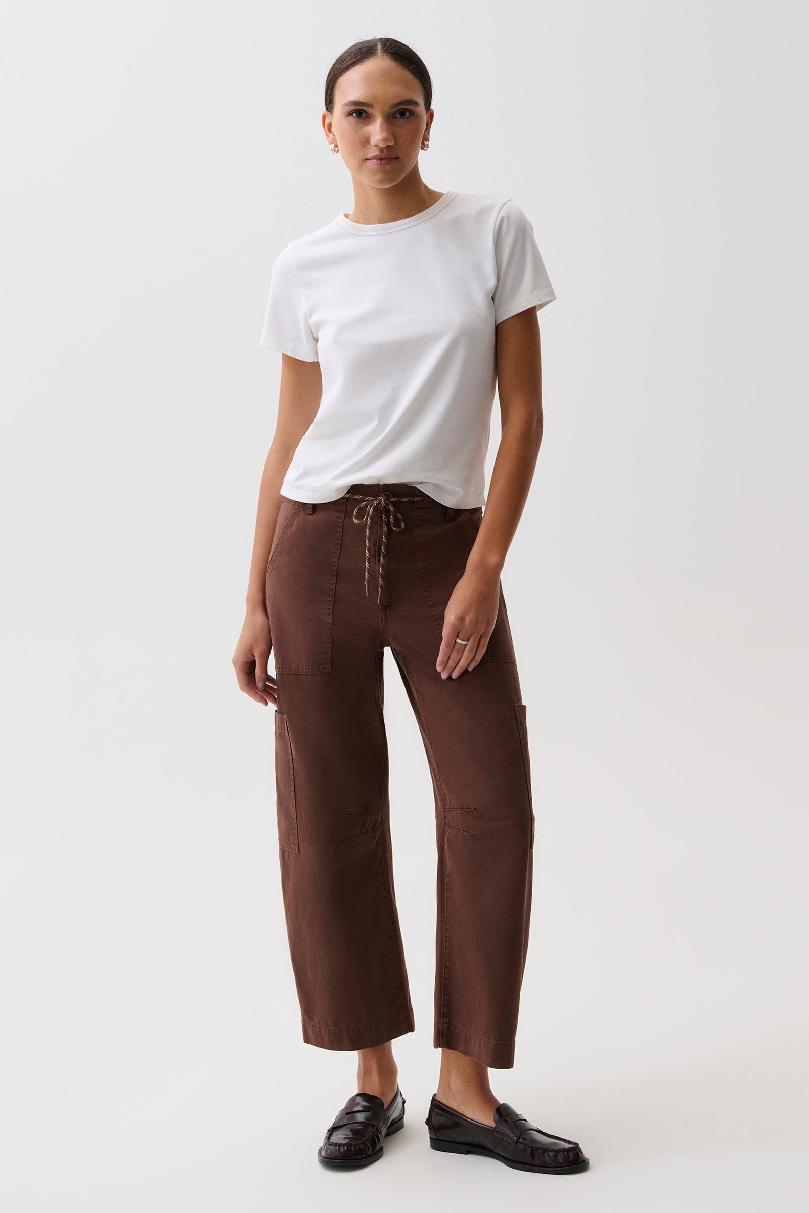 Image of Sabrina Curved Utility Pants - Lindt