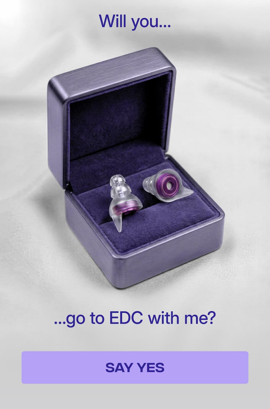 Will you…go to EDC with me?