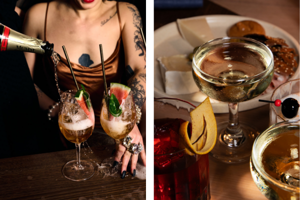 From Champagne Shoeys and vintage-style Punch Bowls made for sharing, to freshly shucked oysters, the indulgent Baller Board, or our seamless Feed Me Menu for groups.