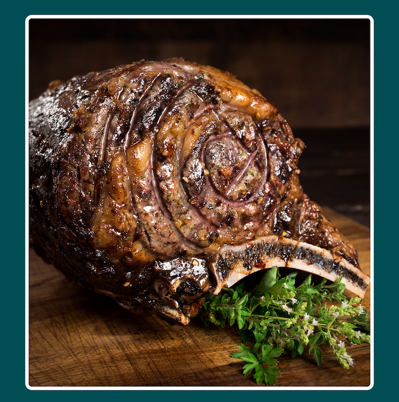 Prime Rib Roast with Red Wine Au Jus