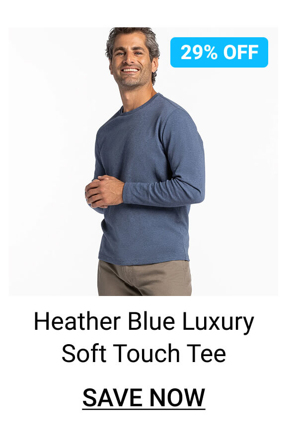 Heather Blue Luxury Soft Touch Tee