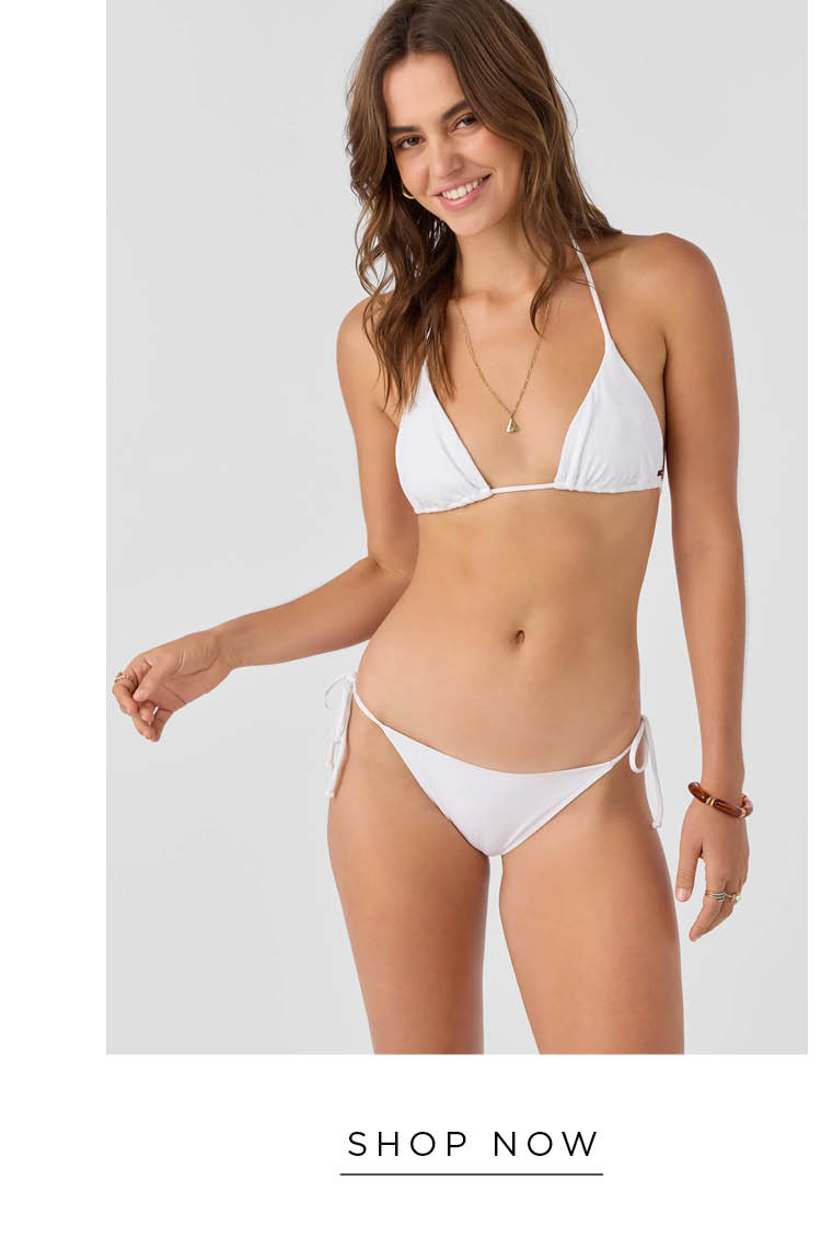 SALTWATER SOLIDS RIB VENICE TRIANGLE TOP