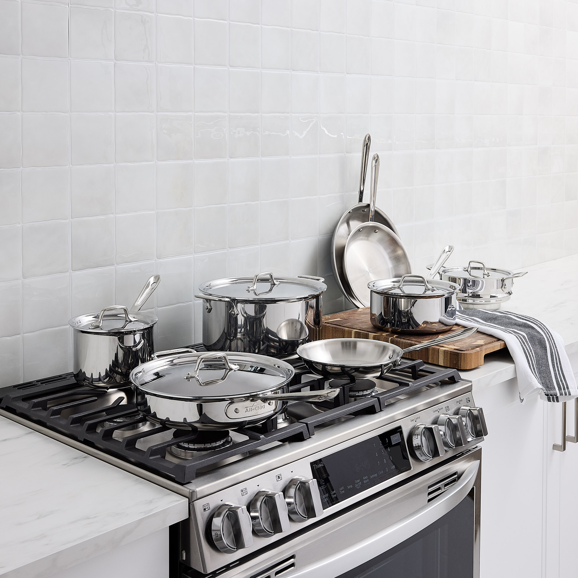 All-Clad D3 13-Piece Stainless Steel Cookware Set