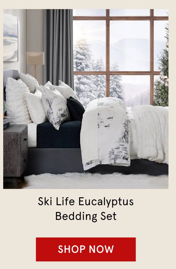 Ski Life Eucalyptus Bedding Set