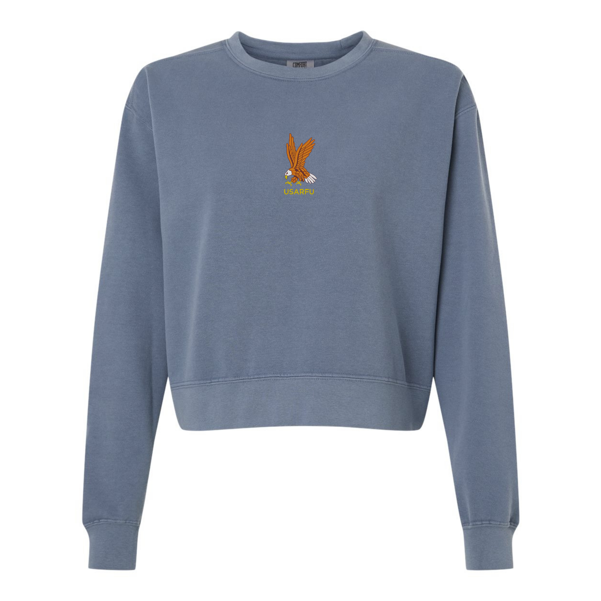 Image of Women's USA Rugby Heritage Mid-Length Crewneck Sweatshirt