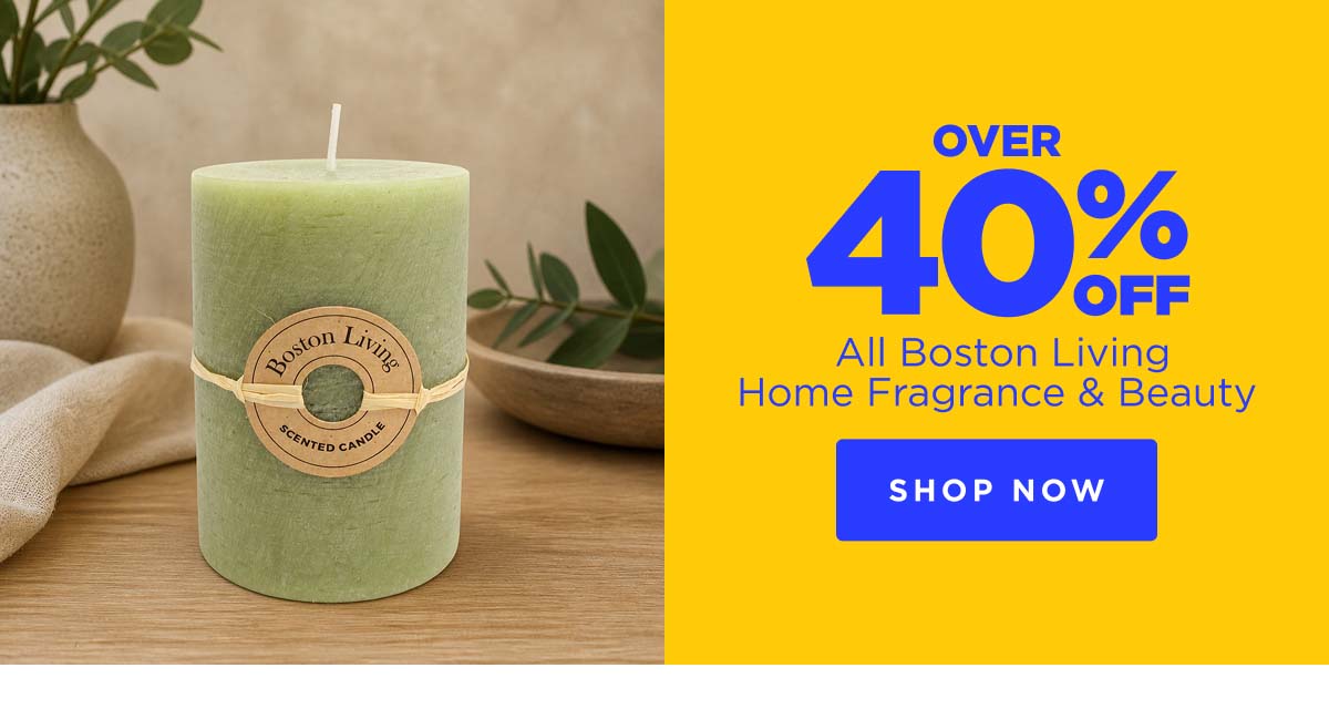 Over 40% Off All Boston Living Home Fragrance & Beauty 