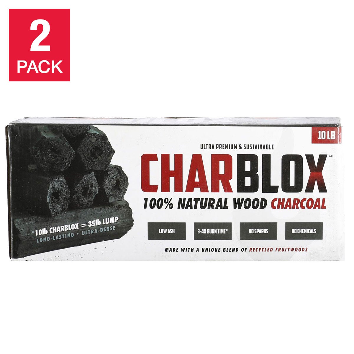 Charblox Charcoal, 10 lbs, 2-Count