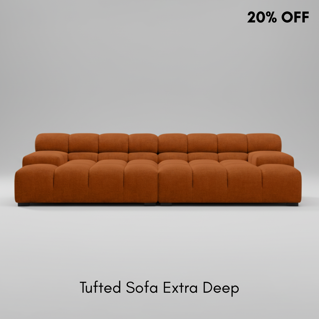 Tufted Sofa Extra Deep