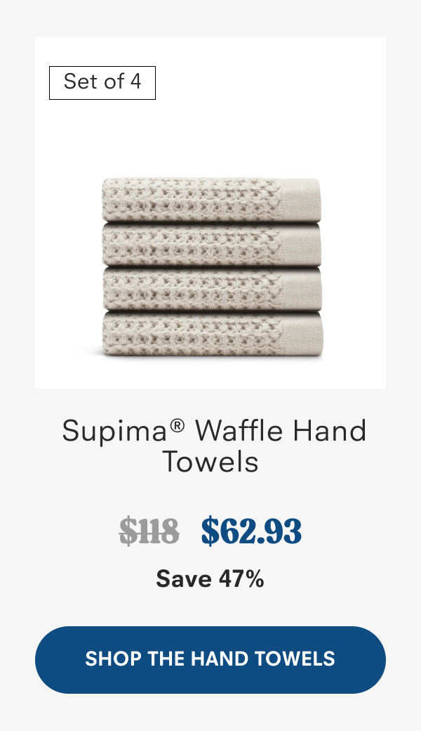  Supima® Waffle Hand Towels