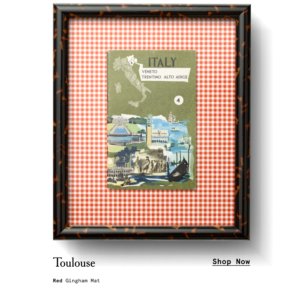 Toulouse Red Gingham Mat
