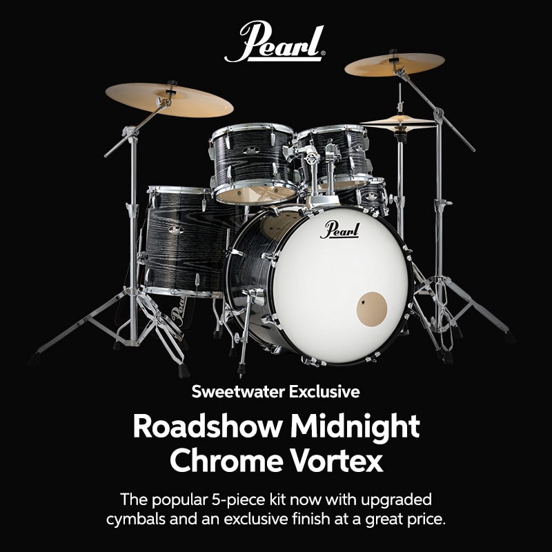 New from Pearl: Roadshow Midnight Chrome Vortex