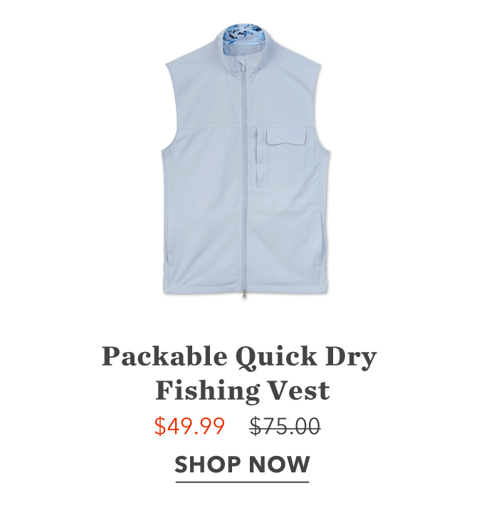 Packable Quick Dry Fishing Vest