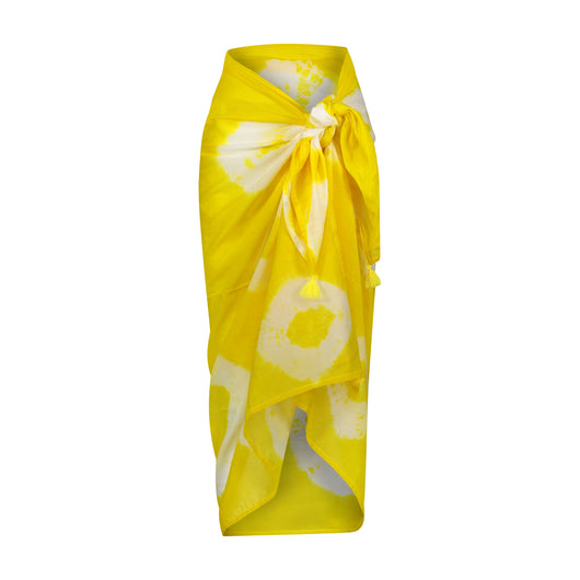 Cotton Saline Pareo Soleil Tie-Dye