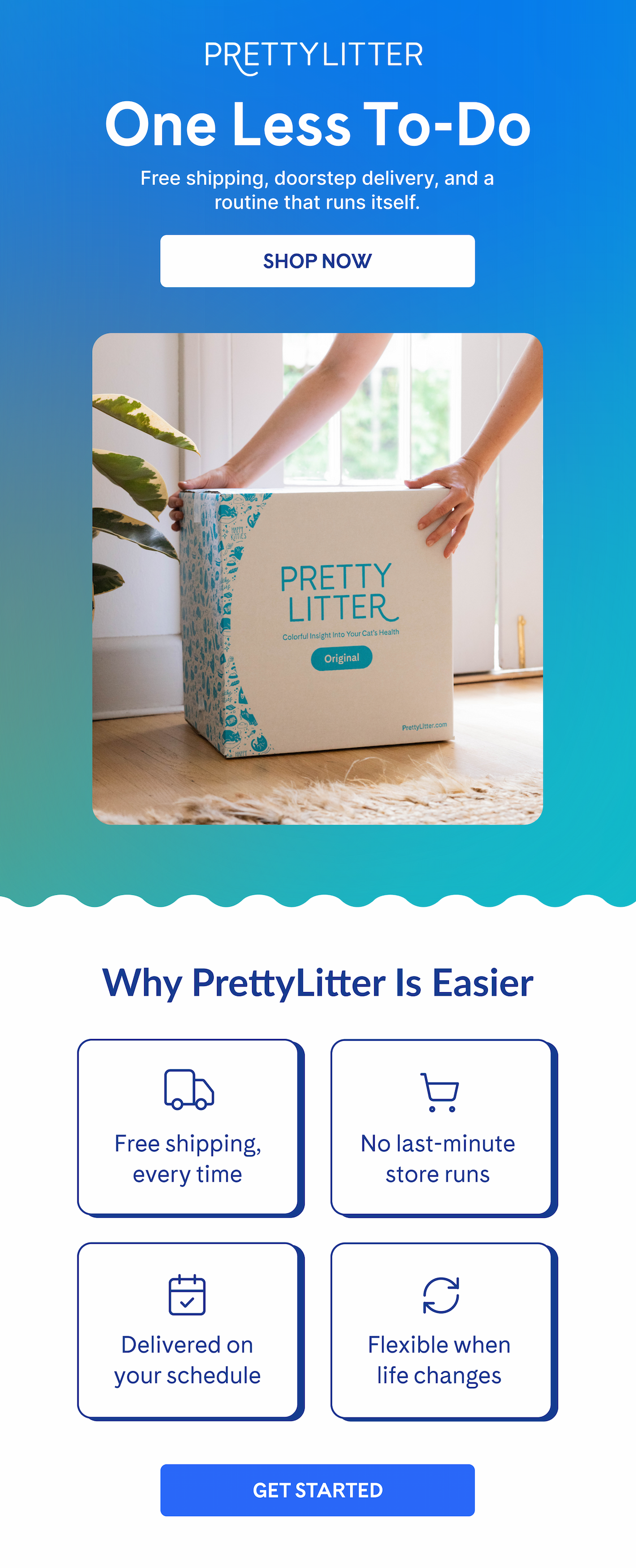 One Less To-Do: Free shipping, doorstep delivery, and a routine that runs itself | SHOP NOW