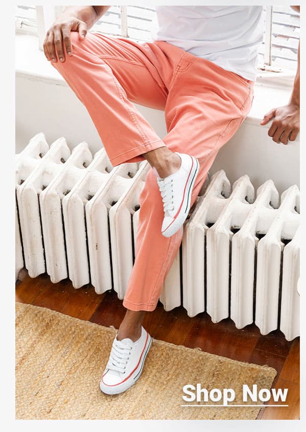 [IMG of man in dyed denim] Shop now