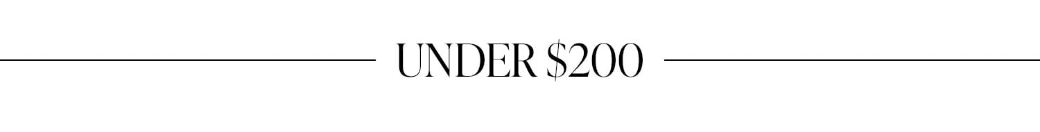 Under $200