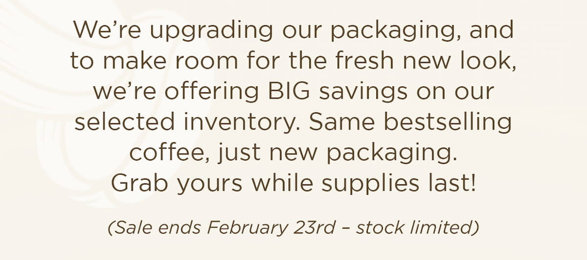 Sale ends Feb 23