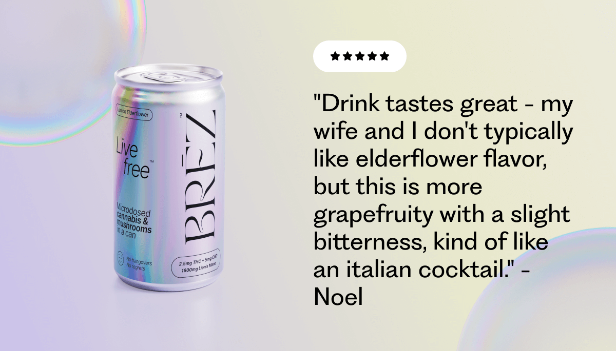 "Drink tastes great - my wife and I don't typically like elderflower flavor, but this is more grapefruity with a slight bitterness, kind of like an italian cocktail." - Noel