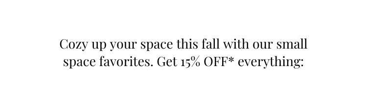 15% OFF Everything