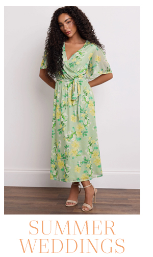 M&Co Petite Mint Green Floral Mesh Wrap Dress
