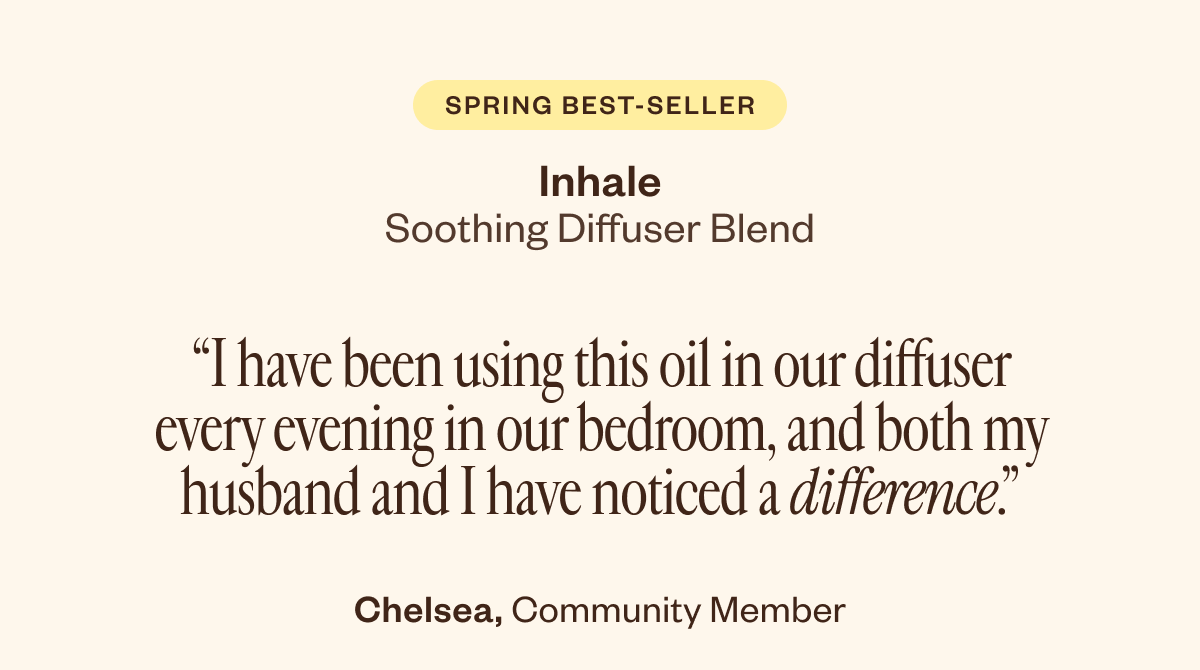 Spring Best-Seller: Inhale Diffuse Blend