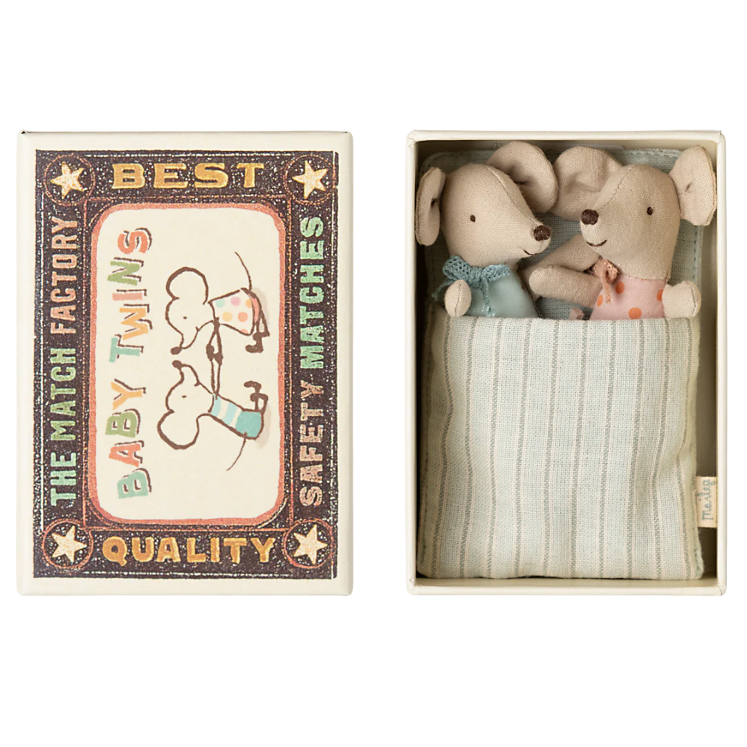 Image of Twins, Baby Mice in Matchbox