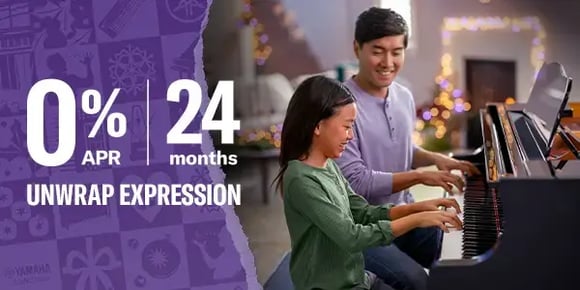 0% APR for 24 months on qualifying Yamaha pianos